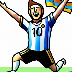 Messi world cup printing