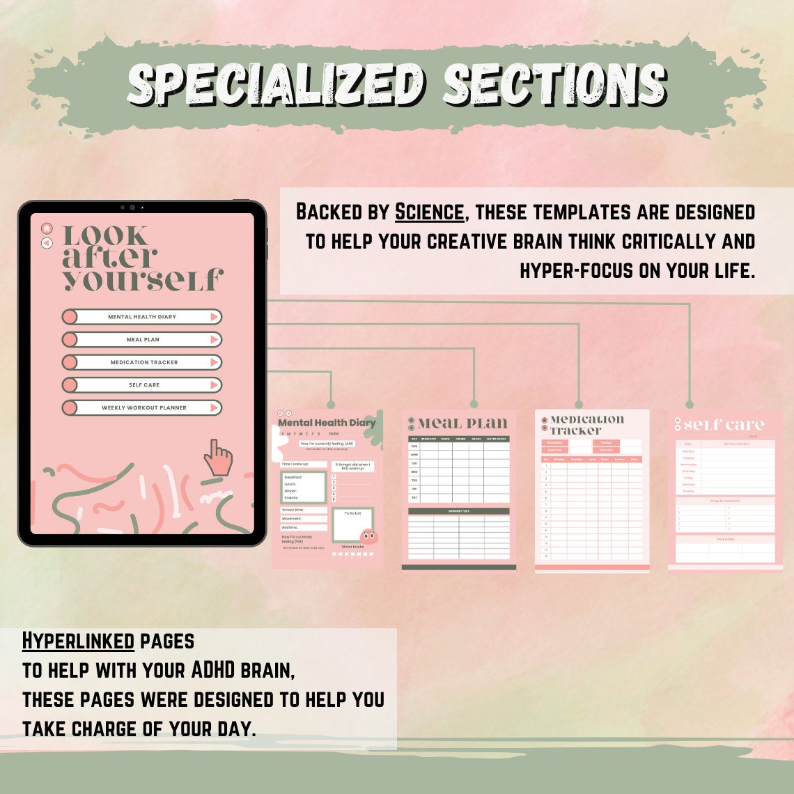 Digital ADHD Planner Adhd Planner ADHD Planner Adults Etsy