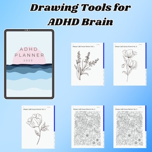 2024 ADHD Digital Planner for Adults, Teens. Goodnotes, Ipad & Android Planner.