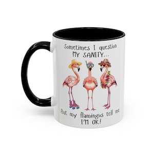 Funny Flamingo Mug Coffee Cup Ceramic Design Kitchen Accessory Office Desk Humor Gift Birthday Present Tropical Theme Quirky Decoration image 11
