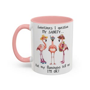 Flamingo Coffee Mug Birthday Gift Idea Humorous Ceramic Cup Quirky Office Accessory Desk Decoration Tropical Theme Design Morning Coffee Essential Perfect Present Friend Gift Coworker Surprise Available Multiple Sizes Microwave Safe