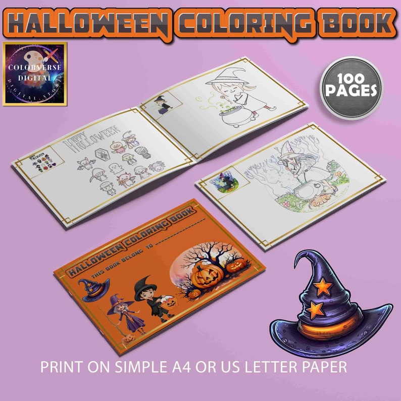 100 Halloween Coloring Pages | Witches, Wizards & Pumpkins | Fun ...