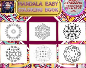 Simple Mandala Coloring Book - Easy and Relaxing Art for Mindfulness and Stress Relief, 100 Pages Simple  Mindfulness Art, Stress Relief