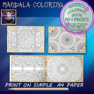 Mandala Coloring Book: 80+ Printable Floral Designs (PDF)