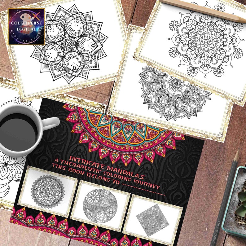 MANDALA Color Pages, Adult COLORING Book, Adult ACTIVITY Book, Cool ...