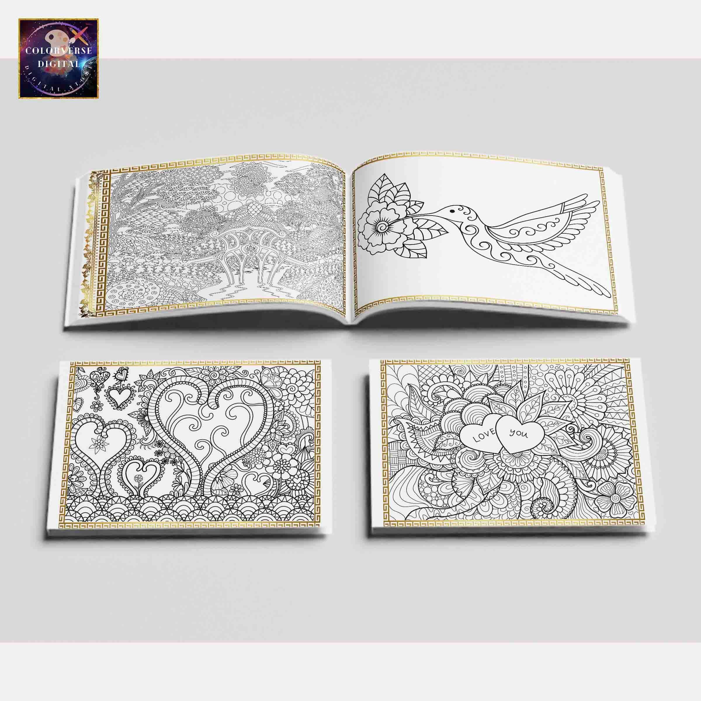 Printable Mandala Adult Coloring Book, Floral Mandala Coloring Pages ...