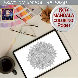 MANDALA COLORING Pages Kids & Adult Relaxing Activity Book With More ...
