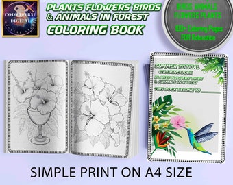 Bird Coloring Book: 100+ Summer Nature Pages for Adults & Teens (A4 PDF Download)