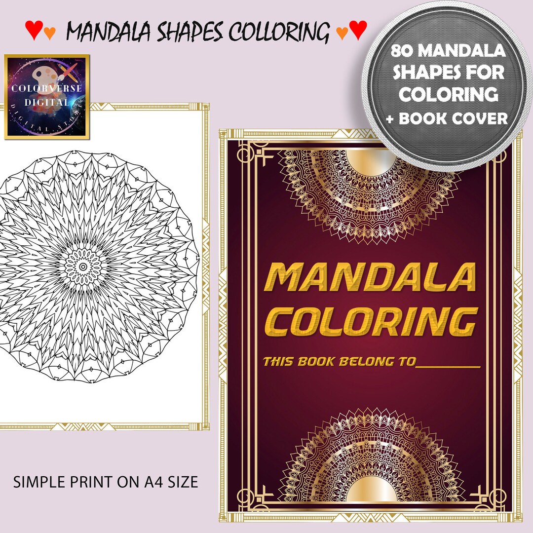 Mandala Patterns.pdf Intricate Mandala Coloring Book | 80 Printable Pages PDF | Stress ...
