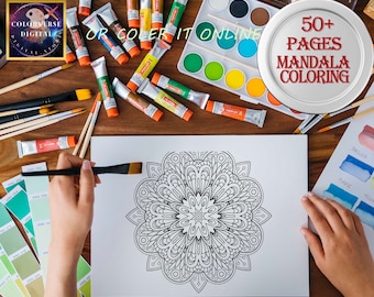 Mandala Coloring Pages, 50+ Relaxing Zen Designs (PDF Pattern)