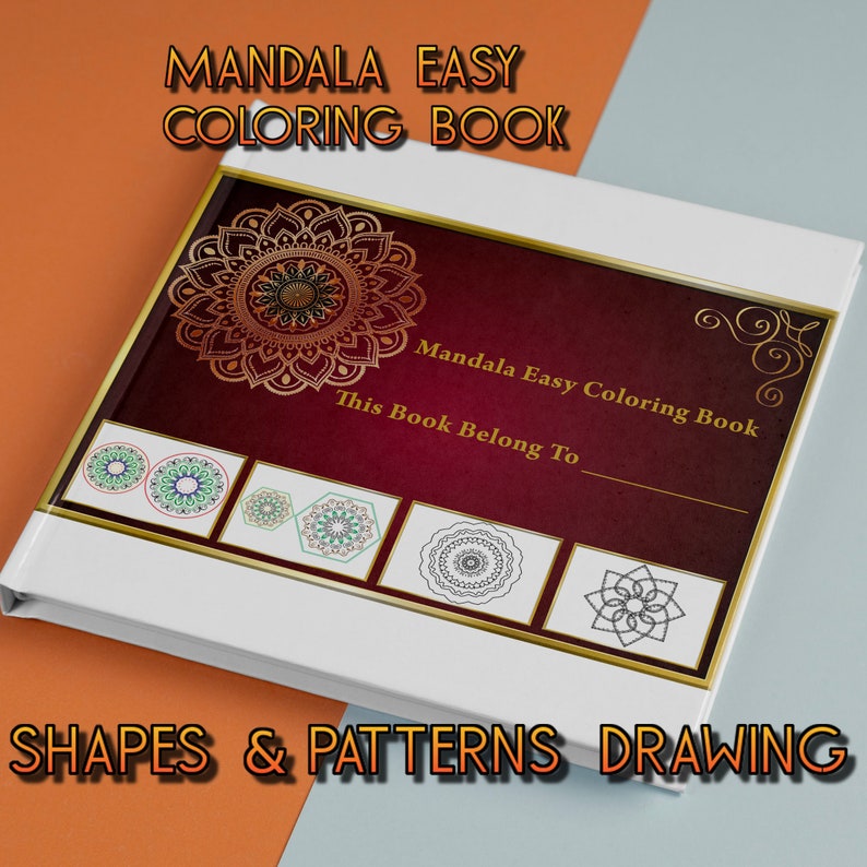 Mandala Coloring Simple Adult Fun Colouring Pages Easy Patterns Mindful ...