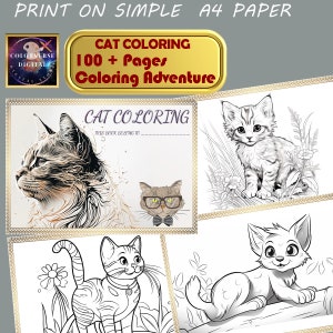 Cat Coloring Pages, 100+ Printable Cat Coloring Pages for Kids, Boys ...