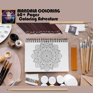 MANDALA COLORING Pages Kids & Adult Relaxing Activity Book With More ...