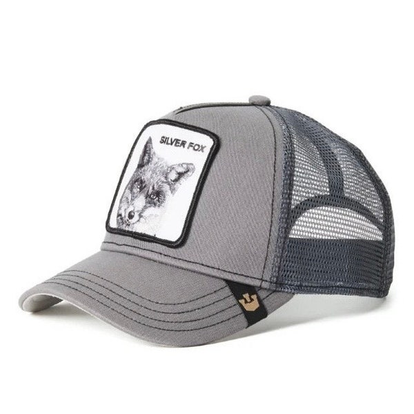 Silver Fox Trucker Hat - SNAPBACK G00RlN STYLE - Great Gift for trend setters and summer time