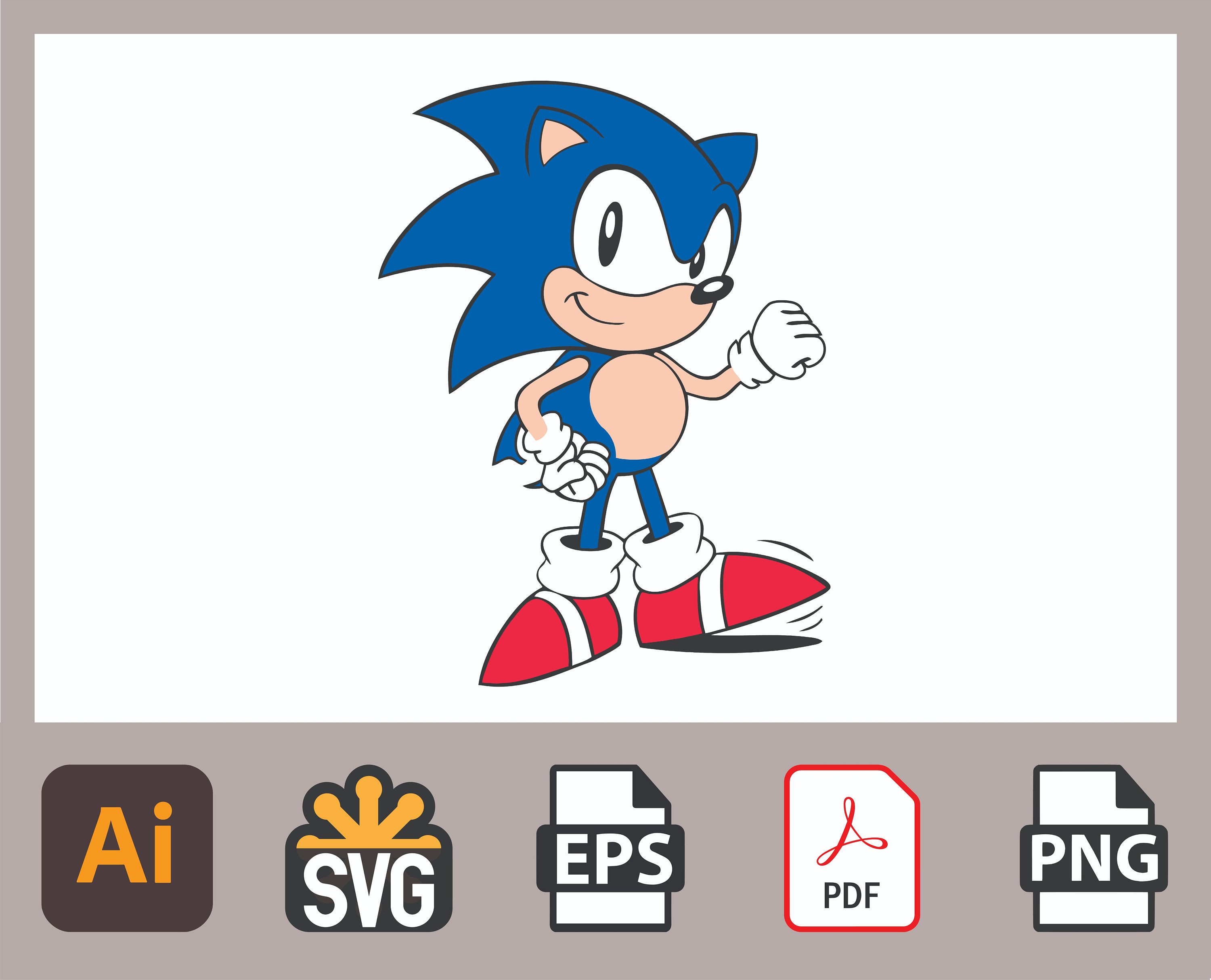 SONIC PNG the Hedgehog Png Sonic Bundle Png Sonic Layered Png