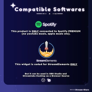 Widget de música de Spotify: Superposición dinámica de streaming para StreamElements (descarga digital) imagen 8