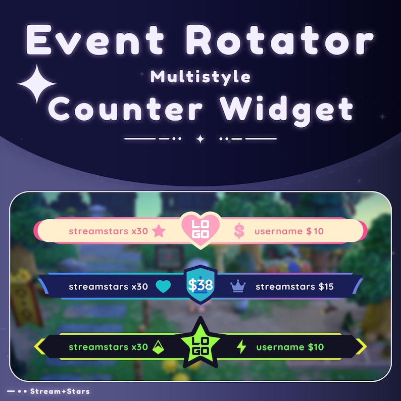 Custom Event Rotator Overlay • Counter & Alert Widget — Streamelements ...
