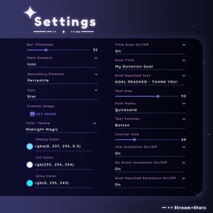 TwitchYoutube Circular Goal Bar Widget Streamlabs and StreamElements zdjęcie 3