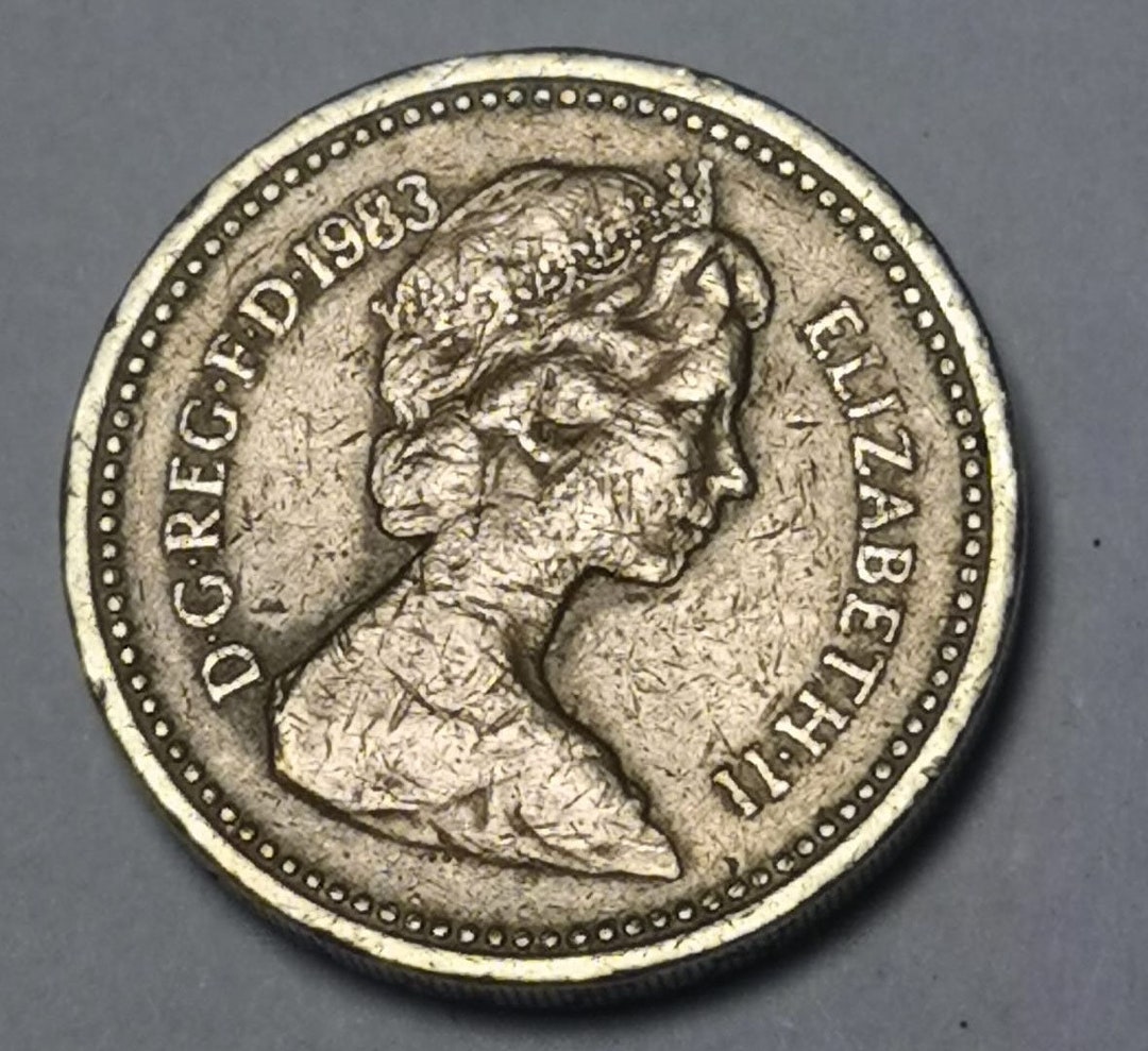 one-pound-1983-elizabeth-ii-decus-et-tutamen-rare-coin-etsy-france