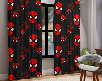 Tenda Spiderman per bambini / Tende per camera da letto Spiderman / Tenda Spiderman per bambini / tenda da supereroe / tenda meraviglia / tenda per bambini /