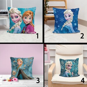 Elsa Pillow Case,Anna Pillow Case,Queen Pillow Cover,Frozen Princess Pillow Case,princess,Queen of Ices pillowcase,Frozen Queen Pillow Cover