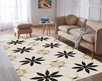 Flower Rug Pattern,Flower Theme Carpet,Flower Carpets,Chic Room Decor,LuxuriousCcarpet,Trendy Carpet,Room Decor Carpet,Floor Decor Carpet