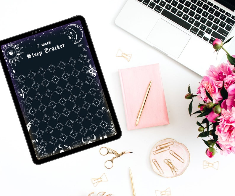 Goth planner and witchy planner aesthetic, digital goodnotes planner, notability planner and printable planner. Best Ipad planner