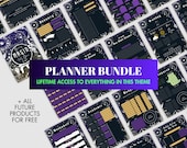 Witchy Planner Lifetime Bundle: Gothic GoodNotes Dark Mode (Digital)