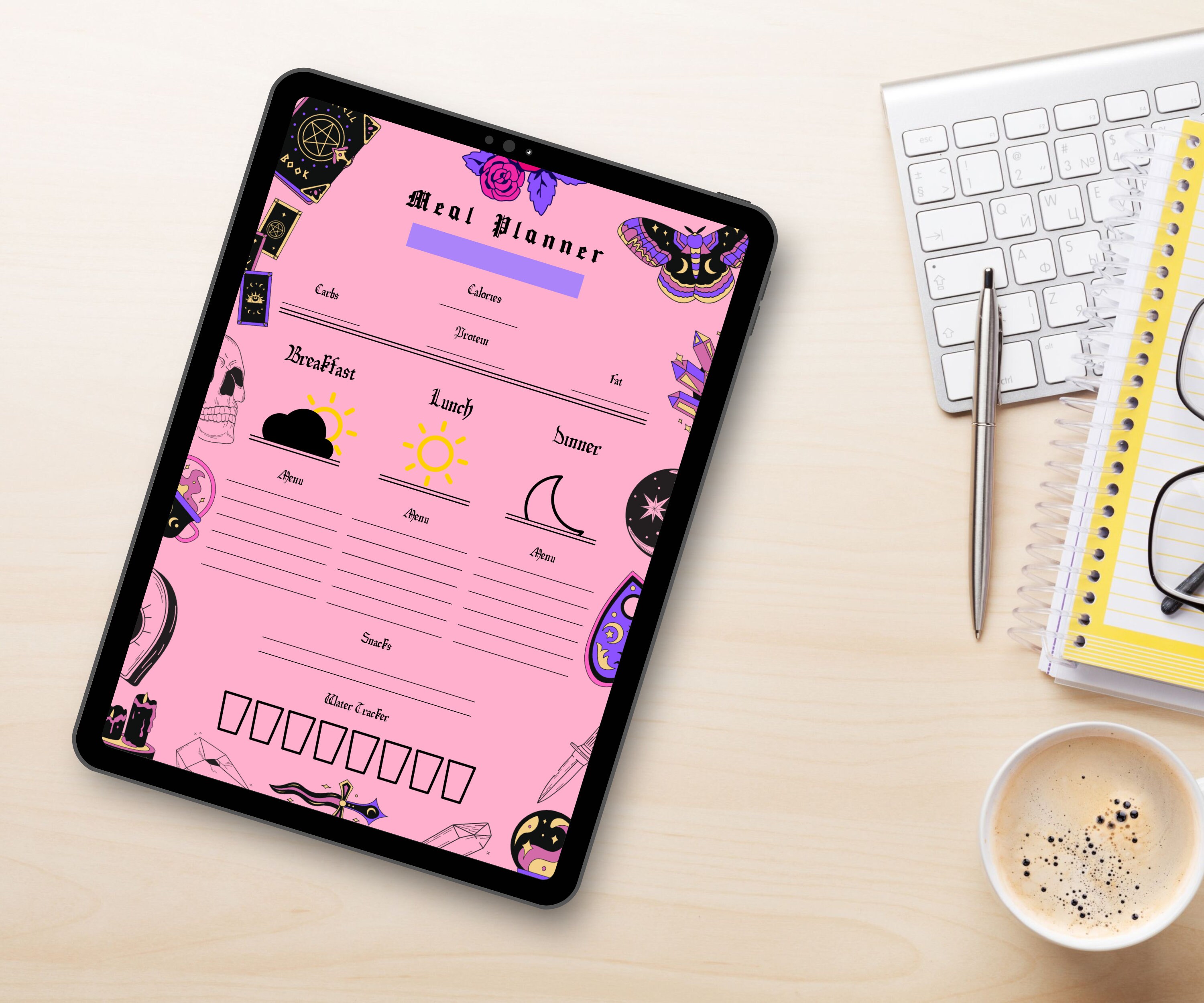 Pastel Goth Witchy Planner Bundle: Goodnotes iPad Journal (digital ...