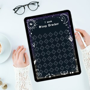 Goth planner and witchy planner aesthetic, digital goodnotes planner, notability planner and printable planner. Best Ipad planner