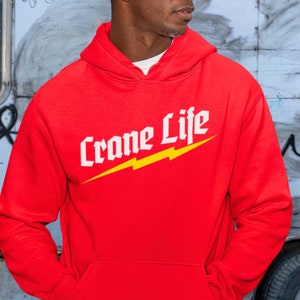 Crane Life Hoodie | Crane Operator | Mobile Crane Operator | Blue Collar | Blue Collar Hoodie