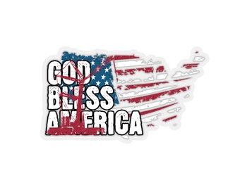 Craneaholics 'God Bless America' 2x2 Sticker - Wear Your Patriotism with Pride