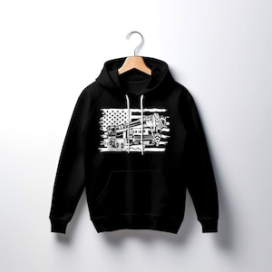 American Crane Operator Hoodie | Crane Hoodie | Crane Operator | Crane Swag | Crane Flag