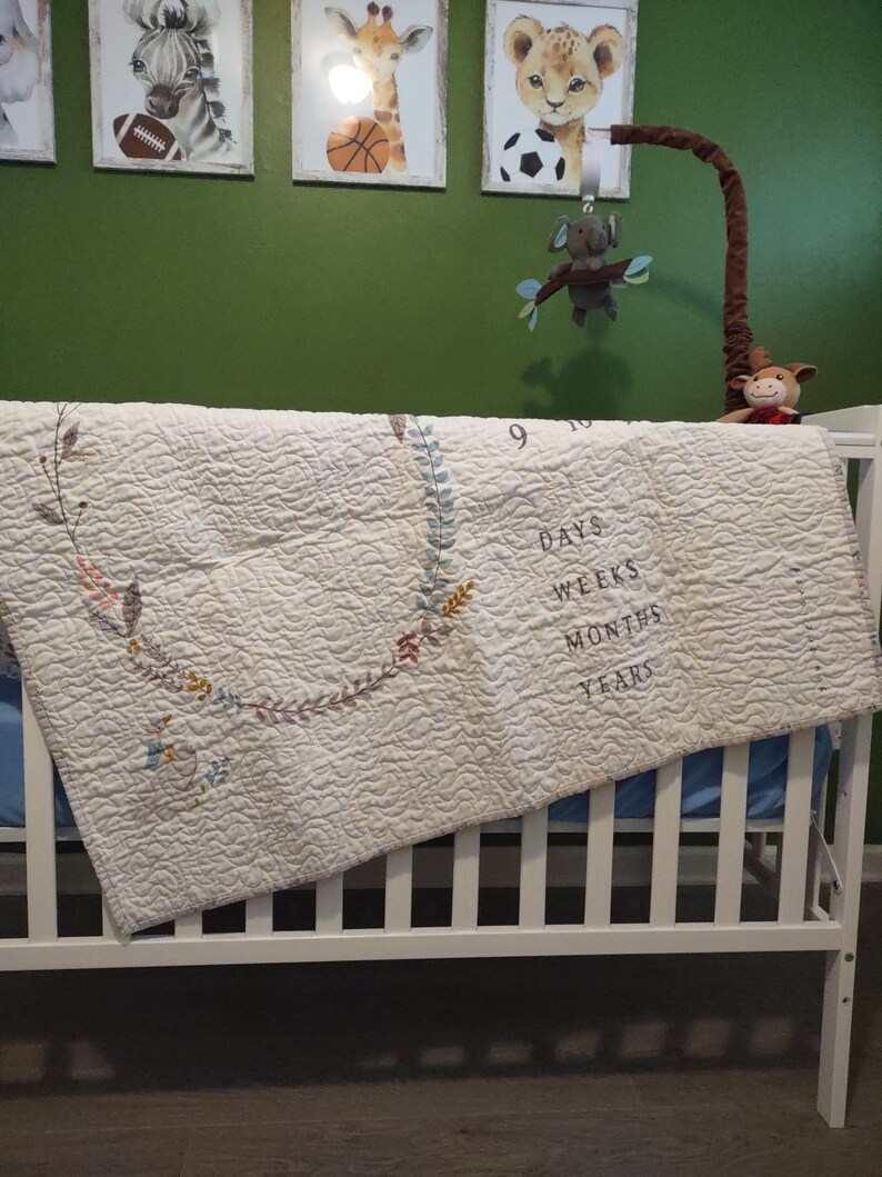 Baby Milestone Little Ducklings Quilt Etsy