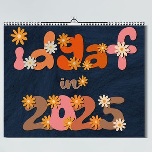 IDGAF 2025 Calendar, Funny Wall Calendar 2025, Sarcastic Quotes Student Yearly Planner, Snarky New Year Planner, Novelty Gift Dark Humor