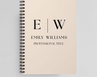 Personalized A5 Spiral Notebook, Custom Logo Business Journal, Corporate Gift, Company Swag