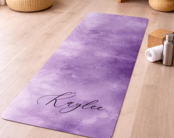 Personalized Yoga Mat: Custom Name, Non-Slip Fitness Pilates