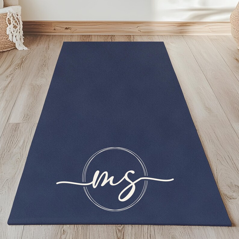 Personalized Yoga Mats Custom Name Exercise Mat Suede Yoga Rubber Mat Meditation Workout Pilates Prayer Mat Gift Women Men Yoga Teacher Gift
