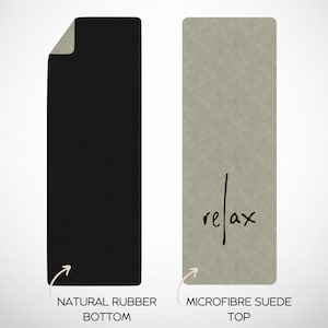 Custom Logo Suede Yoga Mat: Personalized Rubber Exercise Mat image 6