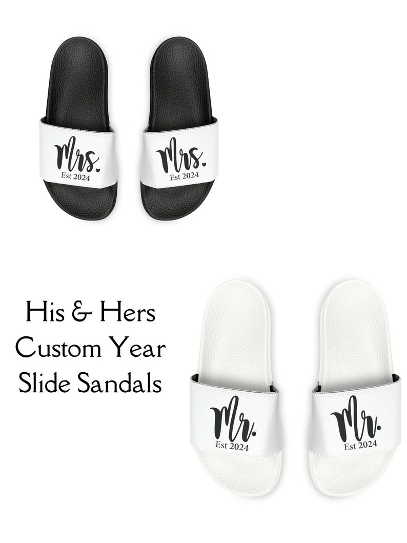 Custom Couple Sandals His Hers Gift Men Sandal Wedding Summer Sandals