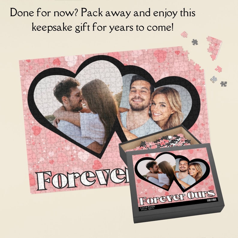 Funny Valentine's Day Card For Couples - Mr & Mrs Puzzle Design With 'My Other Half' Message