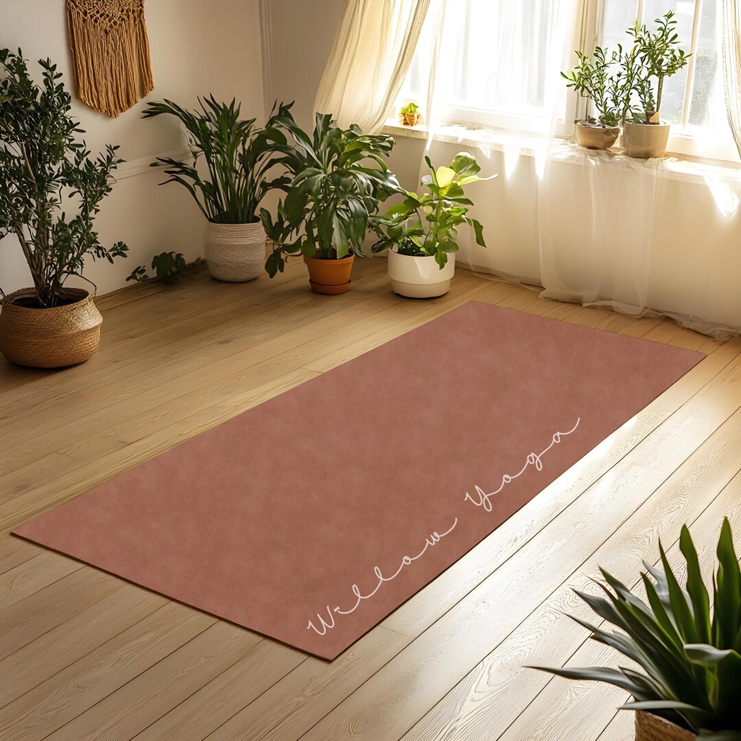Mat Name Personalized Suede Yoga Mat: Custom Name Exercise Mat - Etsy