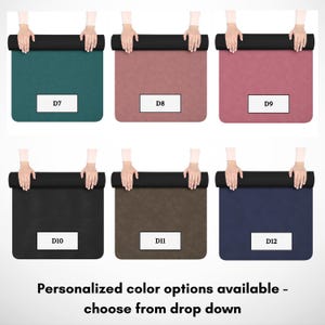 Custom Logo Suede Yoga Mat: Personalized Rubber Exercise Mat image 3