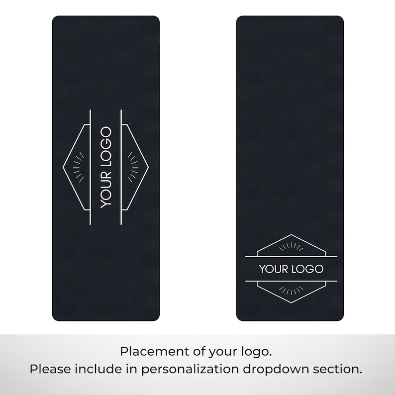 Custom Logo Suede Yoga Mat: Personalized Rubber Exercise Mat image 7