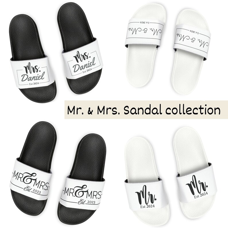 Custom Couple Sandals His Hers Gift Men Sandal Wedding Summer Sandals
