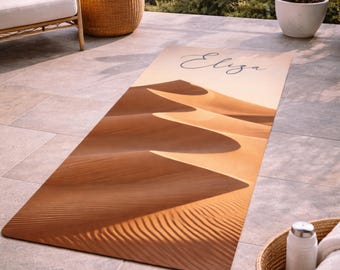 Personalized Fitness Mat, Custom Name/Logo, Boutique Studio Gift