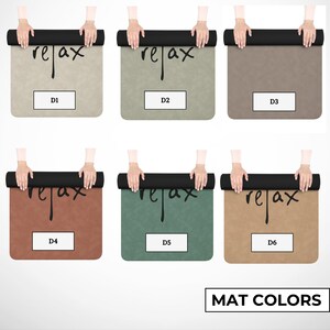 Custom Logo Suede Yoga Mat: Personalized Rubber Exercise Mat image 2