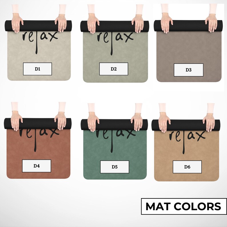 Custom Logo Suede Yoga Mat: Personalized Rubber Exercise Mat image 2