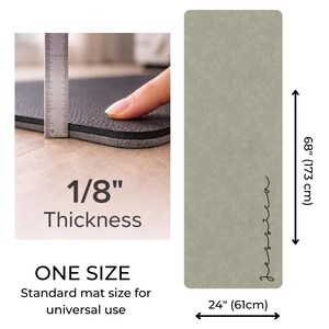 Custom Logo Suede Yoga Mat: Personalized Rubber Exercise Mat image 5