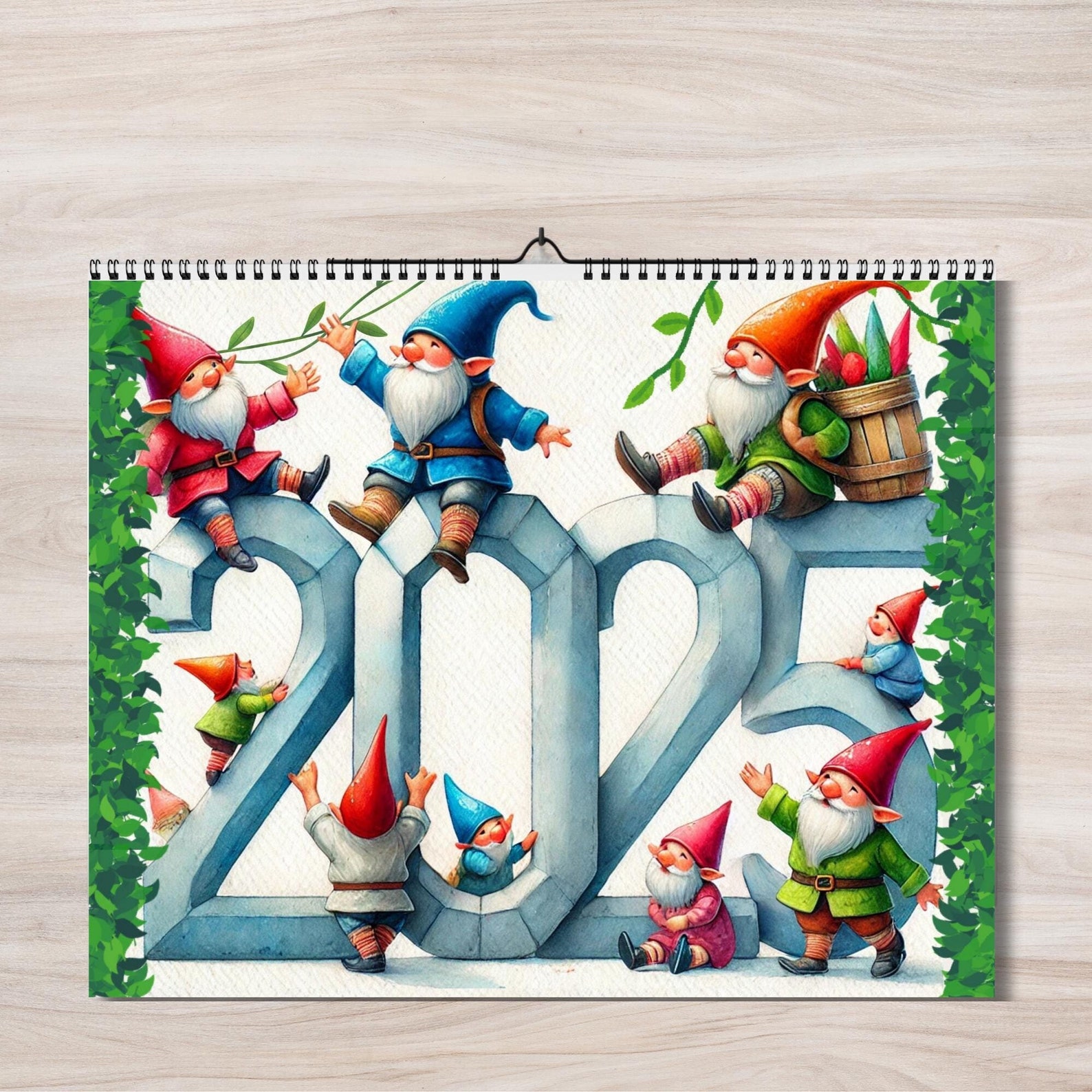 Gnome 2025 Calendar, Cute Cottagecore Wall Calendar 2025, Student ...